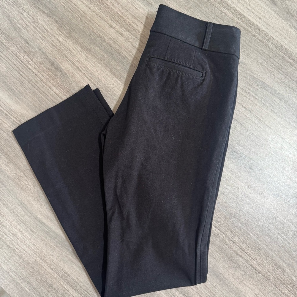 Banana Republic Ryan Women’s Dress Pants Sz 4 Black Mid Rise Slim Straight